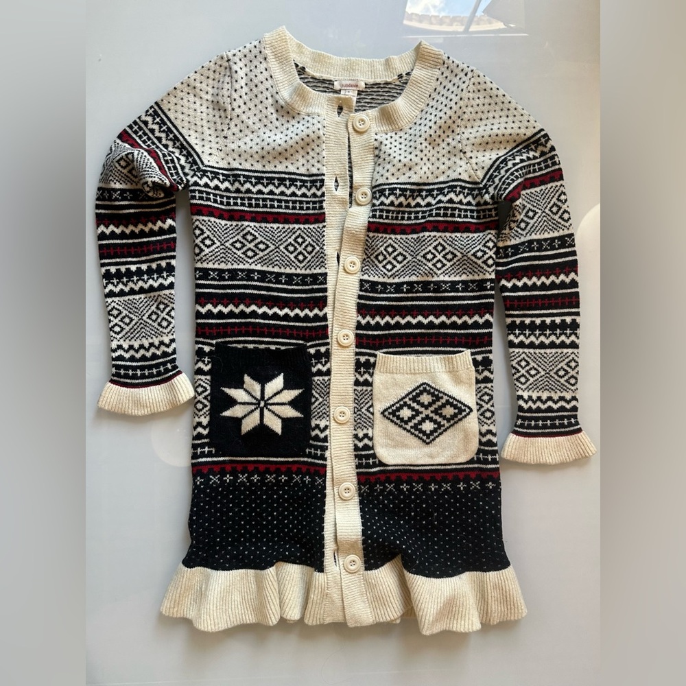 Sundance Cream and Black Striped Knit Cardigan